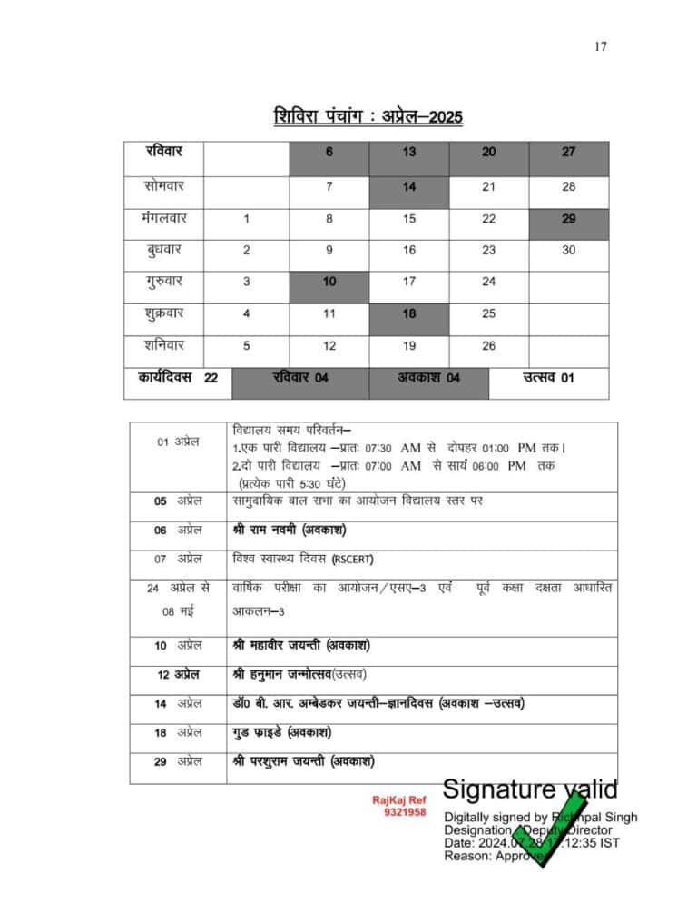 Shivira Panchang 202425 शिविरा पंचांग 202425 PDF