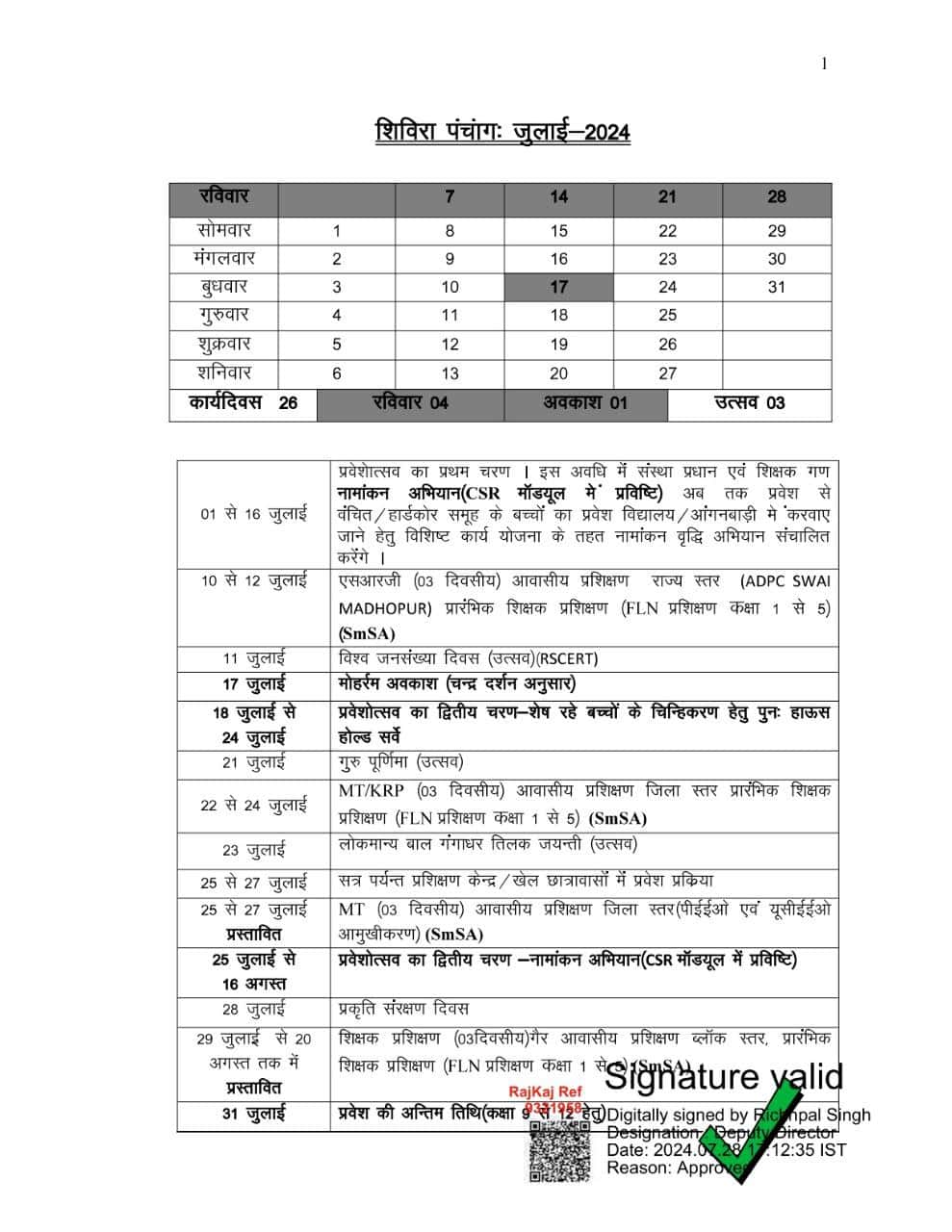 Shivira Panchang 202425 शिविरा पंचांग 202425 PDF